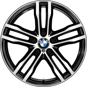 21Z | 19 M Light alloy wheels Double-Spoke style 704 M Bicolour Jet Black s kombinovanými pneumatikami