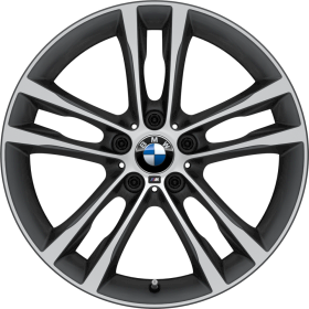 2V5 | 19 M kola z lehké slitiny Double-spoke 598 M, Jet Black