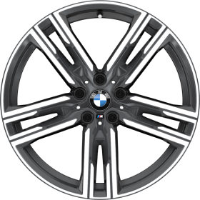 1PZ | 19 M kola z lehké slitiny Double-spoke 727 M Bicolour s kombinovanými pneumatikami, Runflat