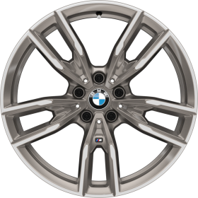 1PW | 19 M kola z lehké slitiny Double-spoke 792 M  Bicolour s kombinovanými pneumatikami, Cerium Grey