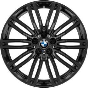 21R | 19 M  kola z lehké slitiny Double-spoke 664 M  s kombinovanými pneumatikami, Runflat, Jet Black