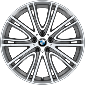 2QR | 20 BMW Individual kola z lehké slitiny V-spoke 759 I Bicolour s kombinovanými pneumatikami, Runflat, Ferric Grey