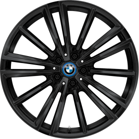 2ES | 20 BMW i kola z lehké slitiny Radial-spoke 516 Jet Black s kombinovanými pneumatikami