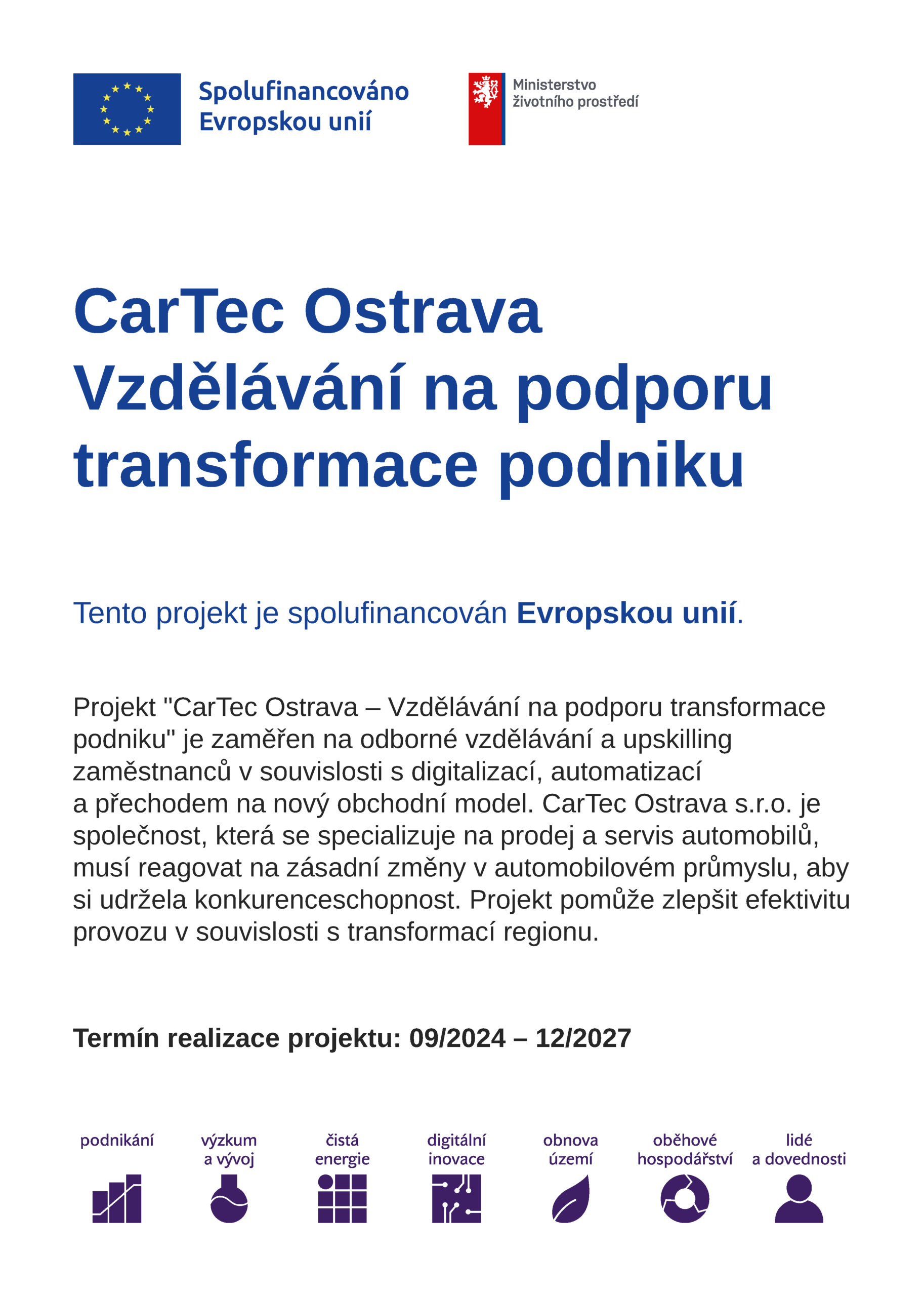 Vzdělávání na podporu transformace podniku | CarTec Ostrava