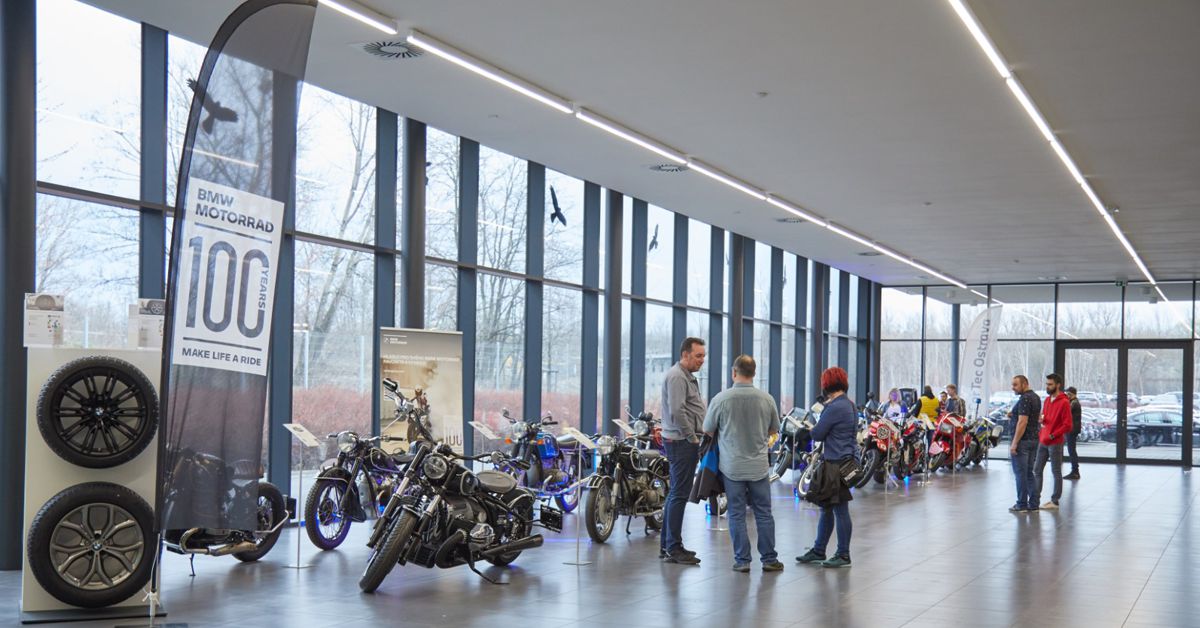 Oslava Motorrad 100 let v CarTec Ostrava