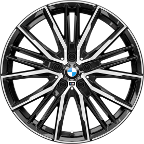 1RR | 19" M light alloy wheels Double-spoke style 552 M Bicolour