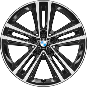 1UP | 17" light alloy wheels Double-spoke style 548 Bicolour