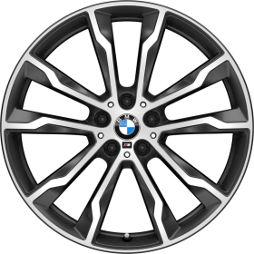 1RX | 20" M light alloy wheels Double-spoke style 699 M with mixed tyres