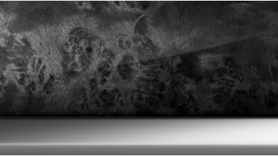 4LQ | Fine-wood trim poplar grain grey with highlight trim finisher Pearl Chrome