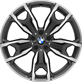 1RY | 20" M light alloy wheels Double-spoke style 787 M with mixed tyres