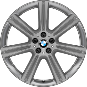 1TA | 20" light alloy wheels Star-spoke style 736 with mixed tyres and runflat tyres