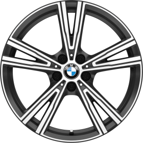 1PT | 19" BMW Individual light alloy wheels Double-spoke style 793 l Bicolour with mixed tyres and runflat tyres