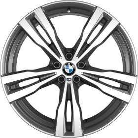 1PB | 21" M light alloy wheels Double-spoke style 754 M Bicolour with runflat tyres