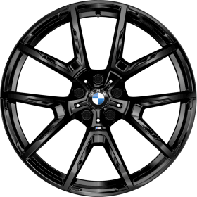 1N0 | 20" M light alloy wheels Y-spoke style 728 M Jet Black with performance tyres and mixed tyres