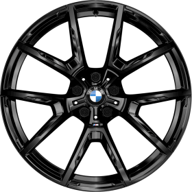 1N1 | 20" M light alloy wheels Y-spoke style 728 M Jetblack with mixed tyres and runflat tyres