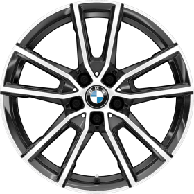 1S5 | 18" light alloy wheels V-spoke style 780 Bicolour