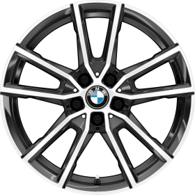 1S6 | 18" light alloy wheels V-spoke style 780 Bicolour with runflat tyres