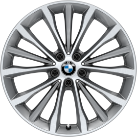 28Y | 19" light alloy wheels W-spoke style 663 Bicolour with mixed tyres and runflat tyres