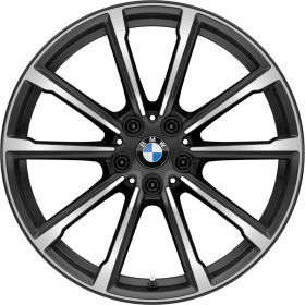 2QU | 19'' light alloy wheels V-spoke style 685 with mixed tyres and runflat tyres